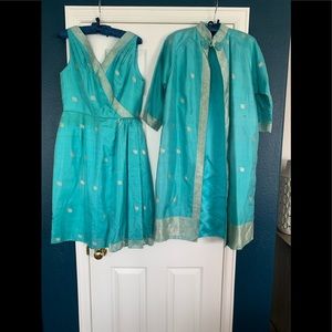VINTAGE CUSTOM MADE DRESS WITH COAT